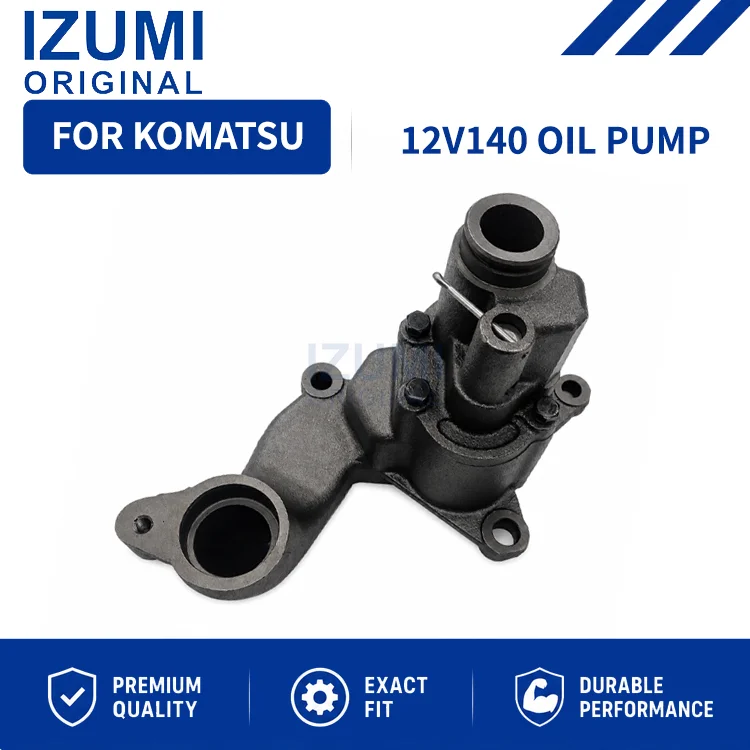 IZUMI ORIGINAL 12V140 Oil Pump diesel engine parts for Komatsu Excavators Bulldozers Loaders Dump Trucks