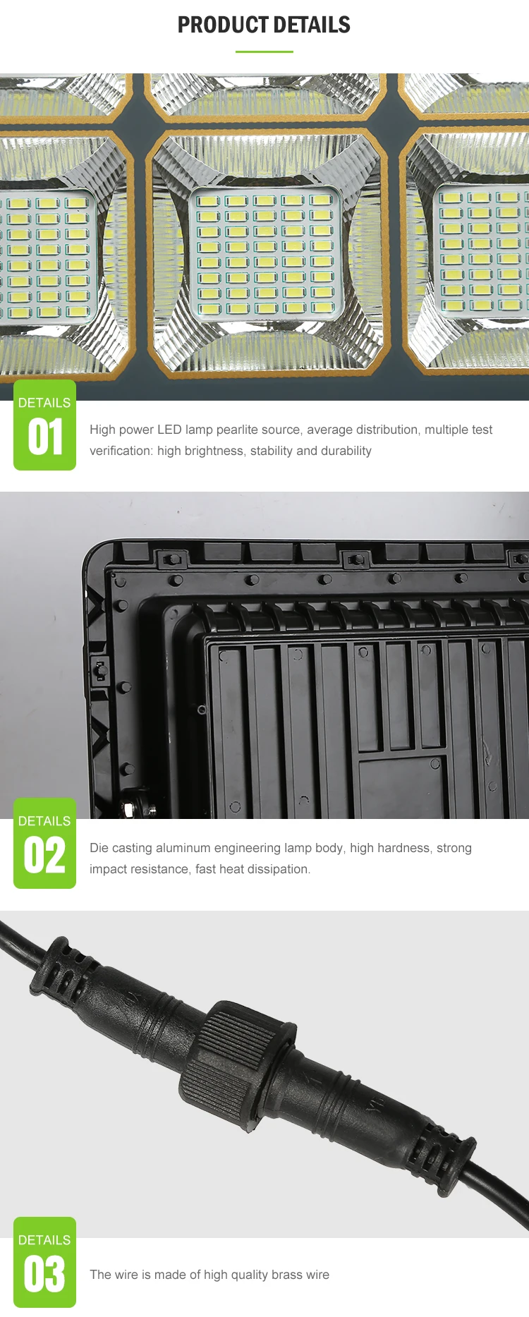 Intelligent Outdoor Aluminium Remote Control Ip66 Waterproof LED Solar Power Flood Light