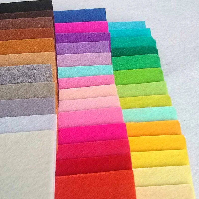 Цветные 1 мм фетровые тканевые листы для поделок своими руками
