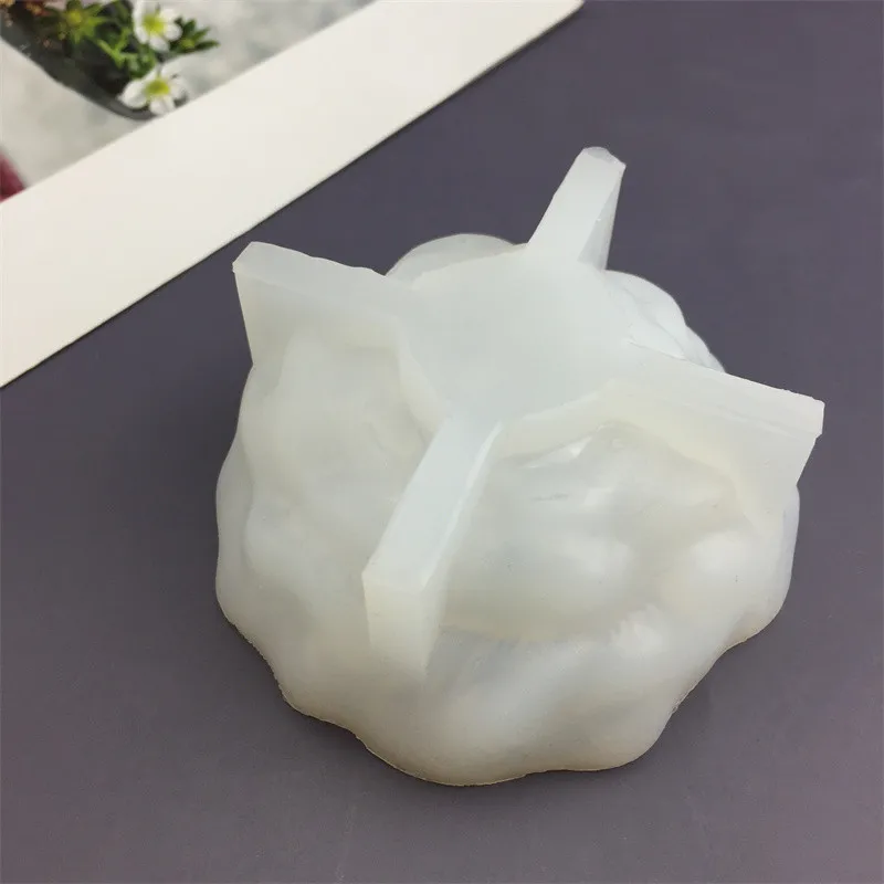 Moule Silicone 3D Fleur Pivoine - 3 Cavités Pour Bougies, Résine, Savon DIY - Silicone Alimentaire Réutilisable
