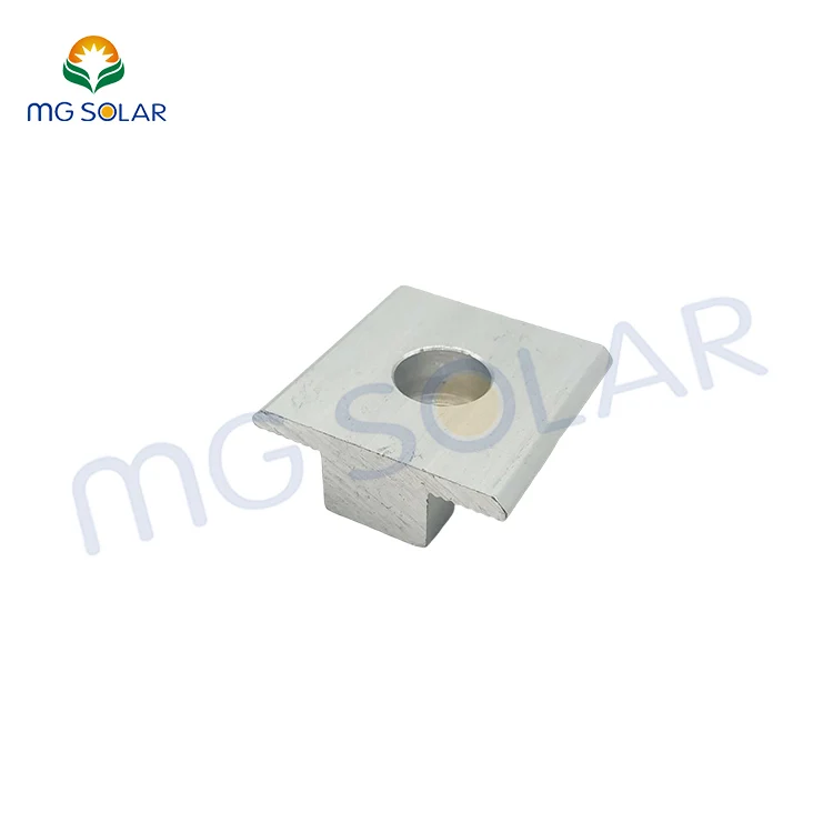 Aluminum Mid Clamp Module for Solar Roof Structure Mounting Middle Clamp Panel Fixed