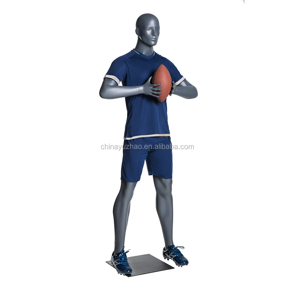 NF-2 athletic mannequin rugby star player in match American football player dummy ball player model