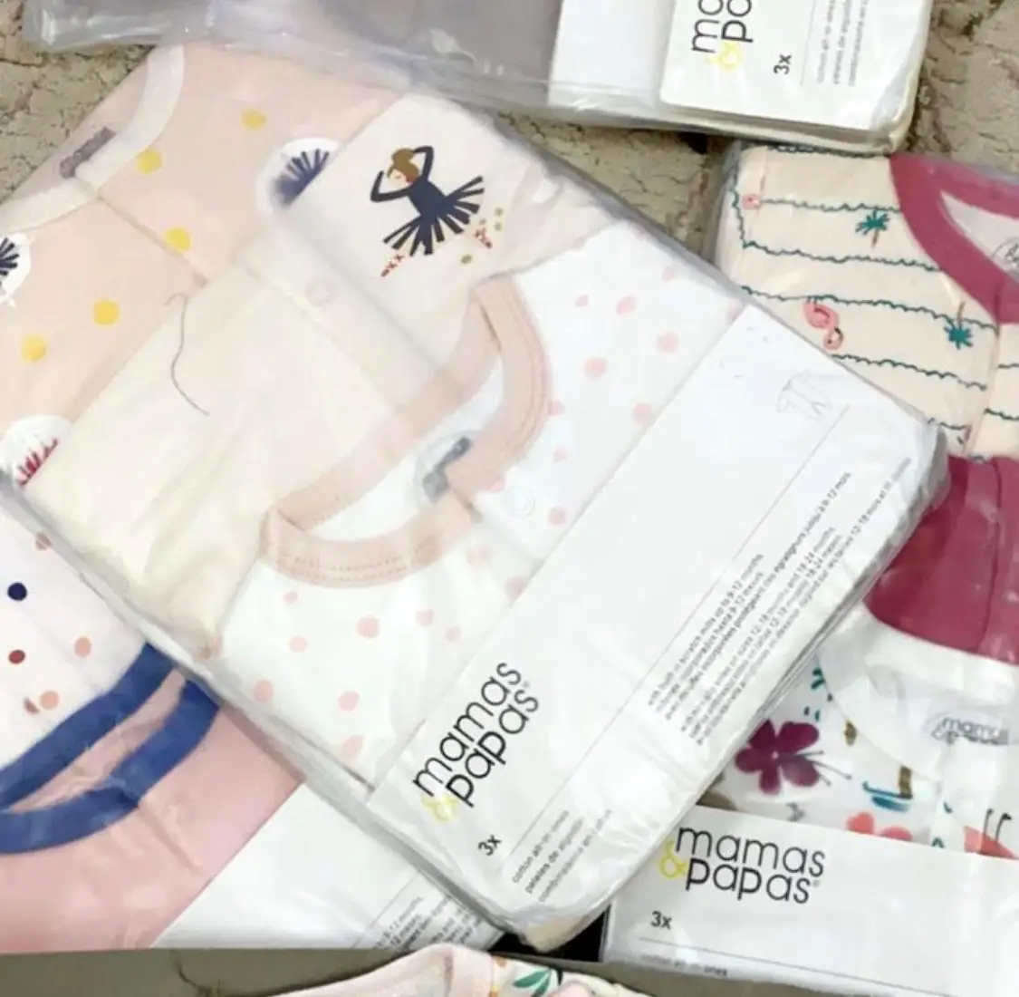 3 шт./упаковка, детские пижамы с рукавицами и длинным рукавом