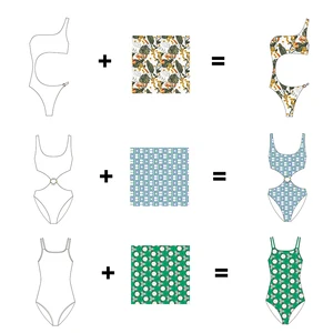 FIELD BALANCE Custom Summer Swimwear Beachwear Sexy Casual Luxury Bathing Suit High Cut One Piece Swimsuit for Women