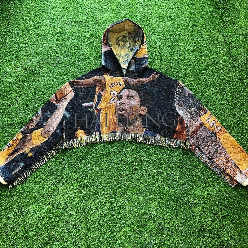 Wholesale Tapestry Cropped Top Hoodie Woman New Arrival 2022 Plus Size