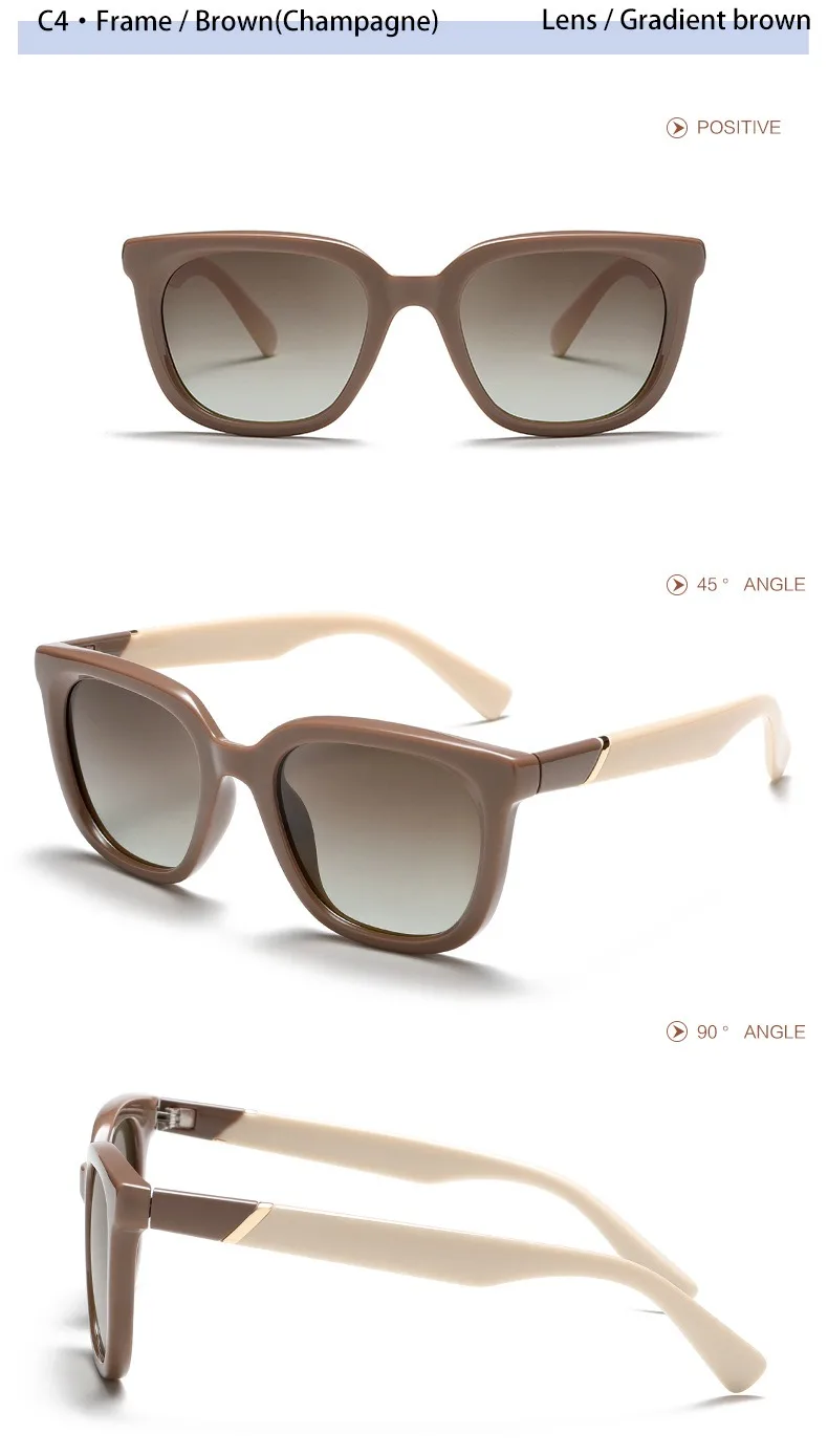 Oversized Square Polarised Sunglasses Retro Style For Men_voghion.com