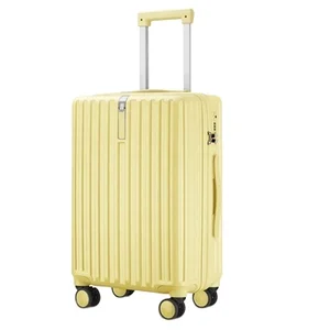 Luggage Factory New Design Factory Wholesale Luxury Classic Trolley Suitcase Travel PC Luggage Light Weight Polyester Lining
