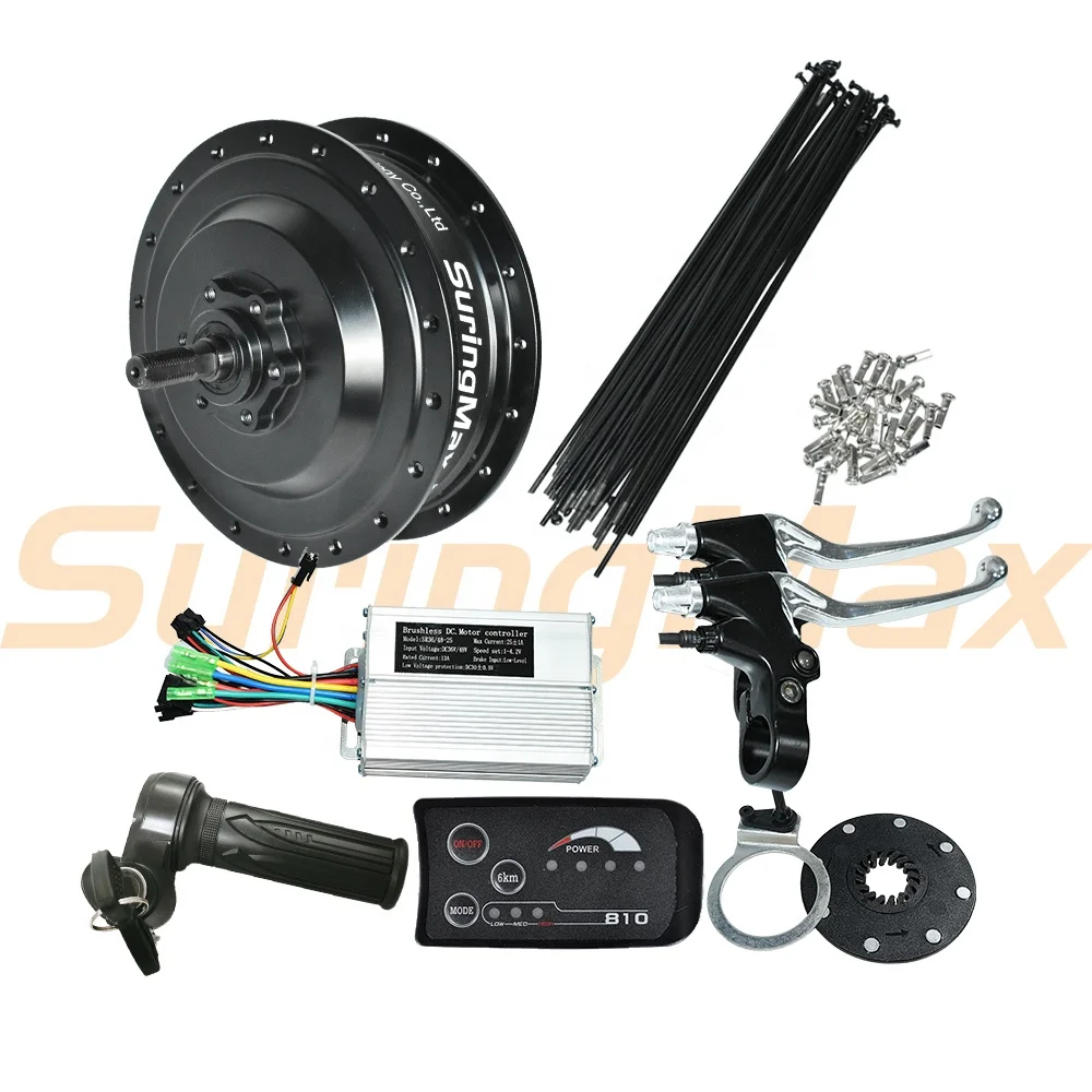 Indonesia Komplit Set Ebike Kit 48v500w Sepeda Listrik E Bike 500 Watts  Electric Motor Hub for 20 26 28 Inch