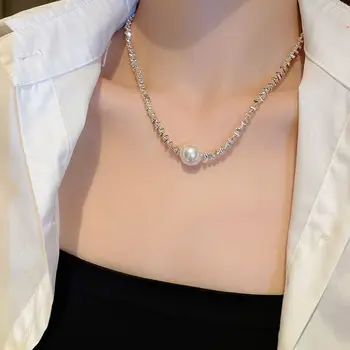 ★送料 関税込★Numbering★LAYERED PEARL NECKLACE #9711★ 4-Layer Vintage Pearl Pendant Necklace – ModishWest