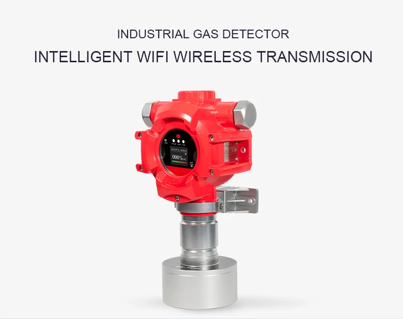 4 Gas Detector Fixed Multi Gas Detector LEL CO O2 H2S Detector With LCD Display RS485