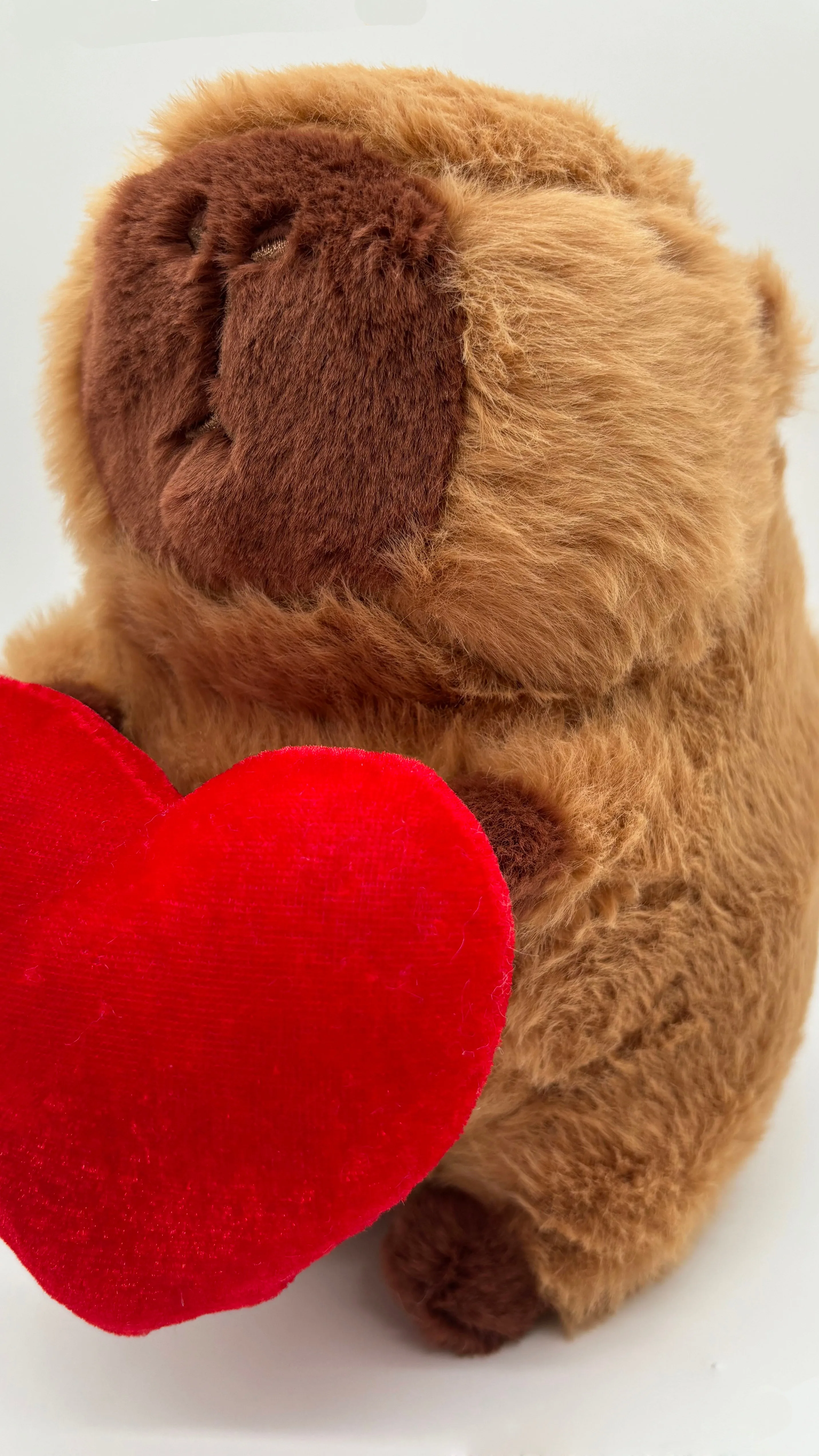 Ditucu Capybara Plush With Red Heart - 12 Inch Cute Stuffed Animal, Pink Soft Toy For Gifts - View #8