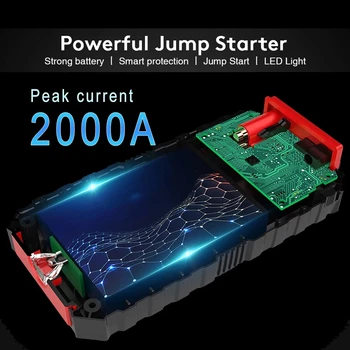 Utrai Car Jump Starter 2000A Car Booster Power Bank 12V Battery Booster  Portable Jump Starter Auto Emergency Starting