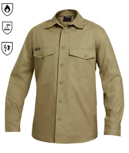 NFPA 2112 Flame Resistant Welding Shirt Men Fire Retardant Work Shirt FR