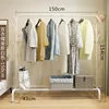 Double coat rack - white - 150cm