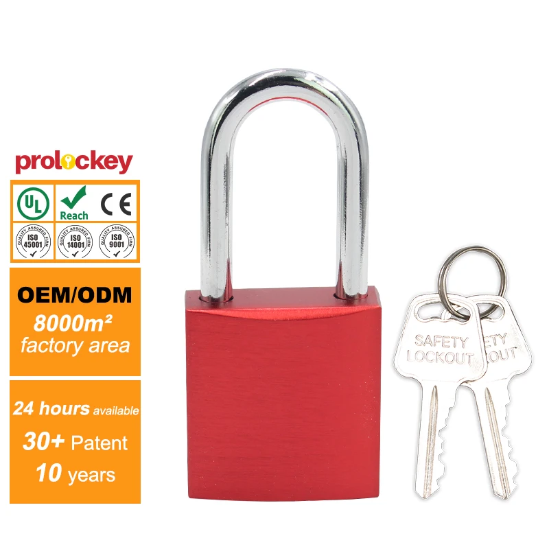 Красный алюминиевый навесной замок Loto Products с CE