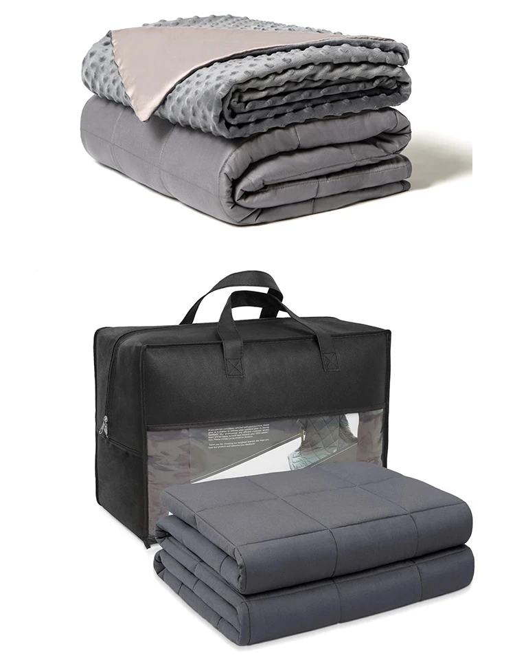 2022 Teddy Fleece Weighted Blanket Infant For Kids With Anxiety Quilt