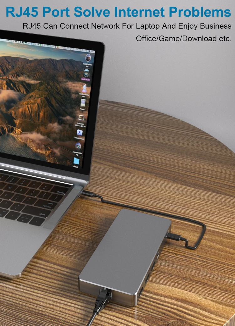 Thunderbolt 4 Docking Station 14 In 1 Thunderbolt Adapter With Dual Dp1