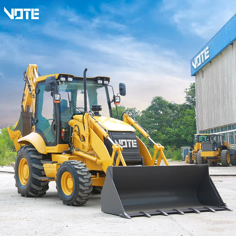 VOTE Mini Front End Telescopic Tractor Backhoe Loaders 4x4 Price for Sale Traktor Front Wheel Loader Backhoe