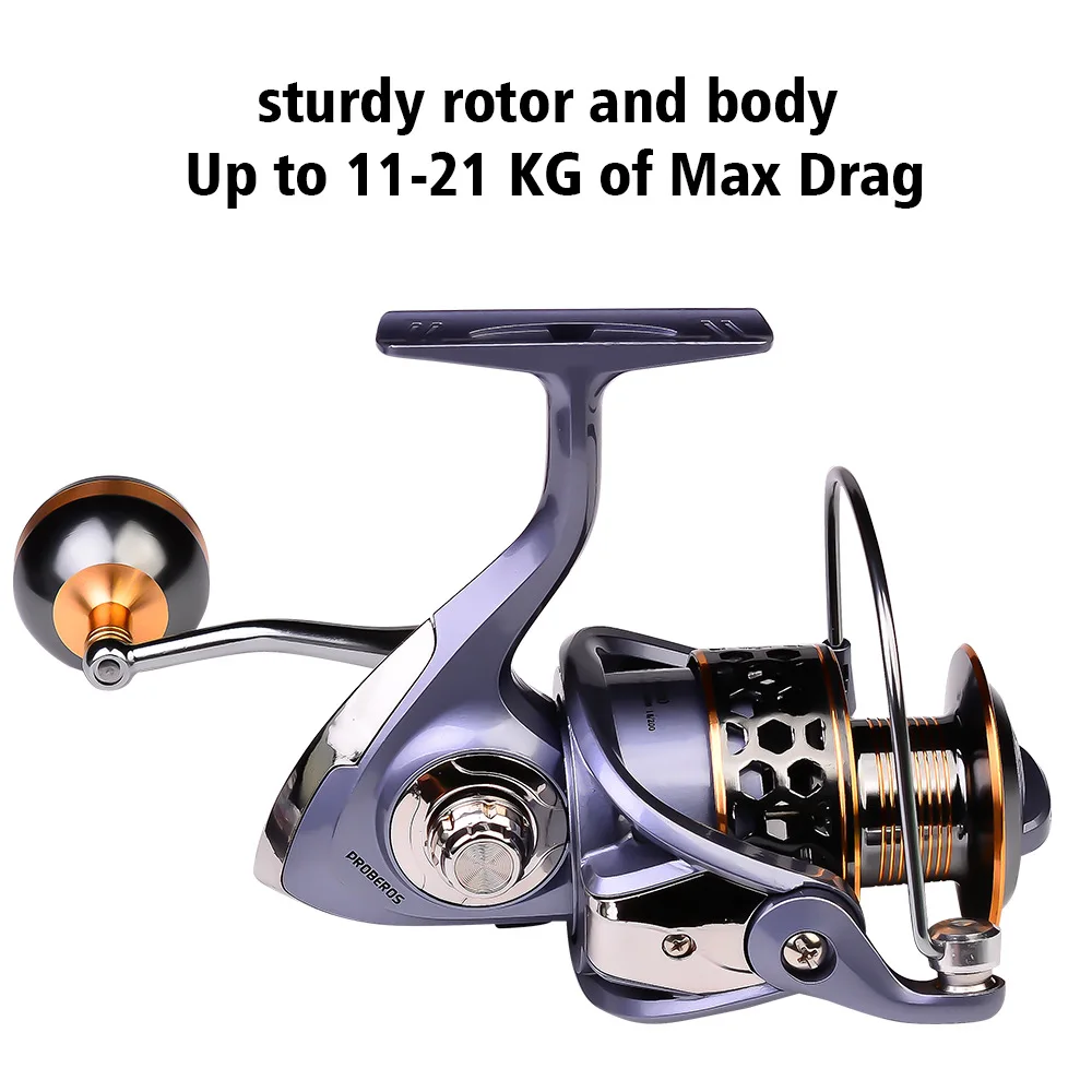 PROBEROS 5.2:1 Gear Ratio Fishing Reel 5-6KG Max Drag Spinning