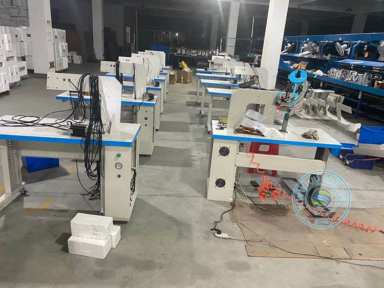 DSC-JK-1201 Automatic Vacuum Protective Suit Cloth Fabric Bags Heat Sealer Plastic Hot air Seam Tape Heat Sealing Machine