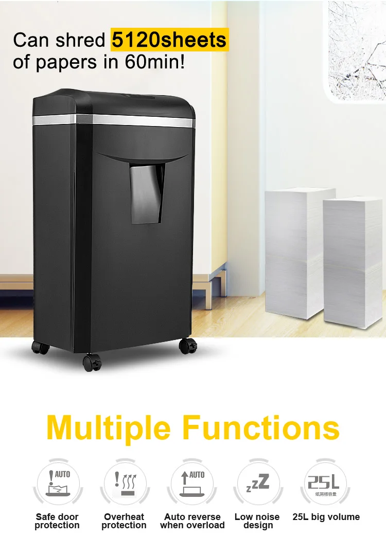 Quality Guarantee Paper Shredder 1625d Heavy Duty Paper And Cd Shredder