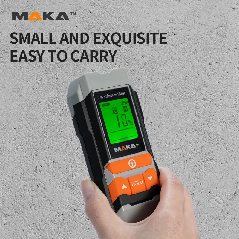 Цифровой мини-измеритель влажности древесины MAKA, прибор для измерения влажности в помещении