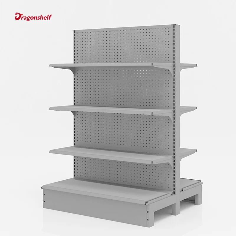 Dragonshelf Wholesale Supply Steel Metal Supermarket Display Shelves Use Department Snacks Stores di