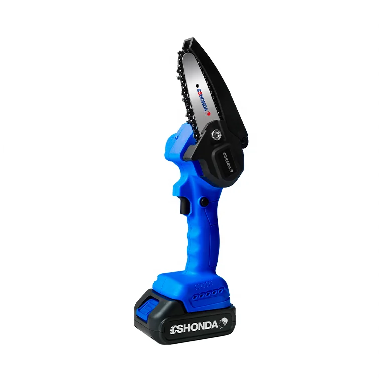 Мини бензопила на возраст 4, 6, 8 дюймов бесшнурового електричюеского цепных пил портативный 21V Электрический дешевая цепная пила