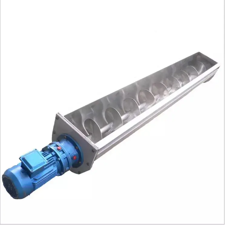 Sand Gravel U Type Screw Feeder Feed Salt Conveyor for Animal