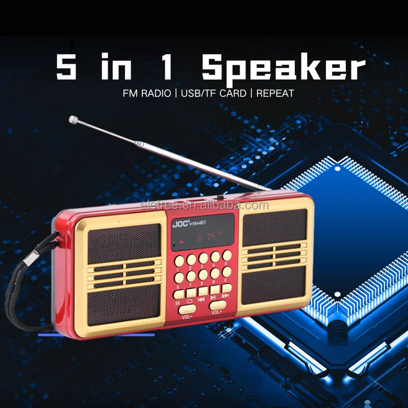 H1844bt Joc Small Portable BT Speaker - Rechargeable Bluetooth FM