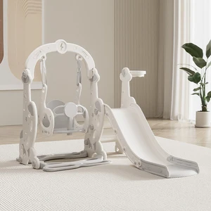 Toys 2026 Trends Hot Selling Kids Indoor Toys Swing and Slide Set Durable Plastic HDPE Slide for 1-6years Kids Rabbit Slide