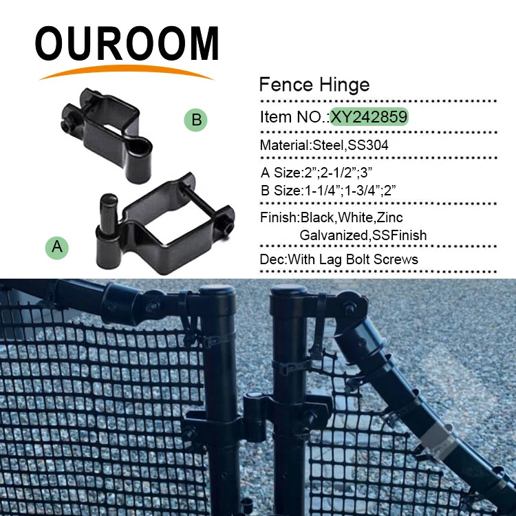 Закрытие ворот/шарнир/защелка/колесо консольного ворота оцинкованная Цепь Звено Забор аксессуары фитинги