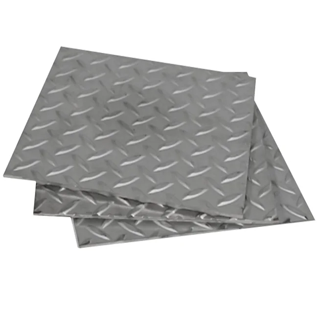 1MM 2MM 3MM 4MM 4.5MM 5MM 12MM Thick Checkered  201 304 316 Stainless Steel Plate For Floor