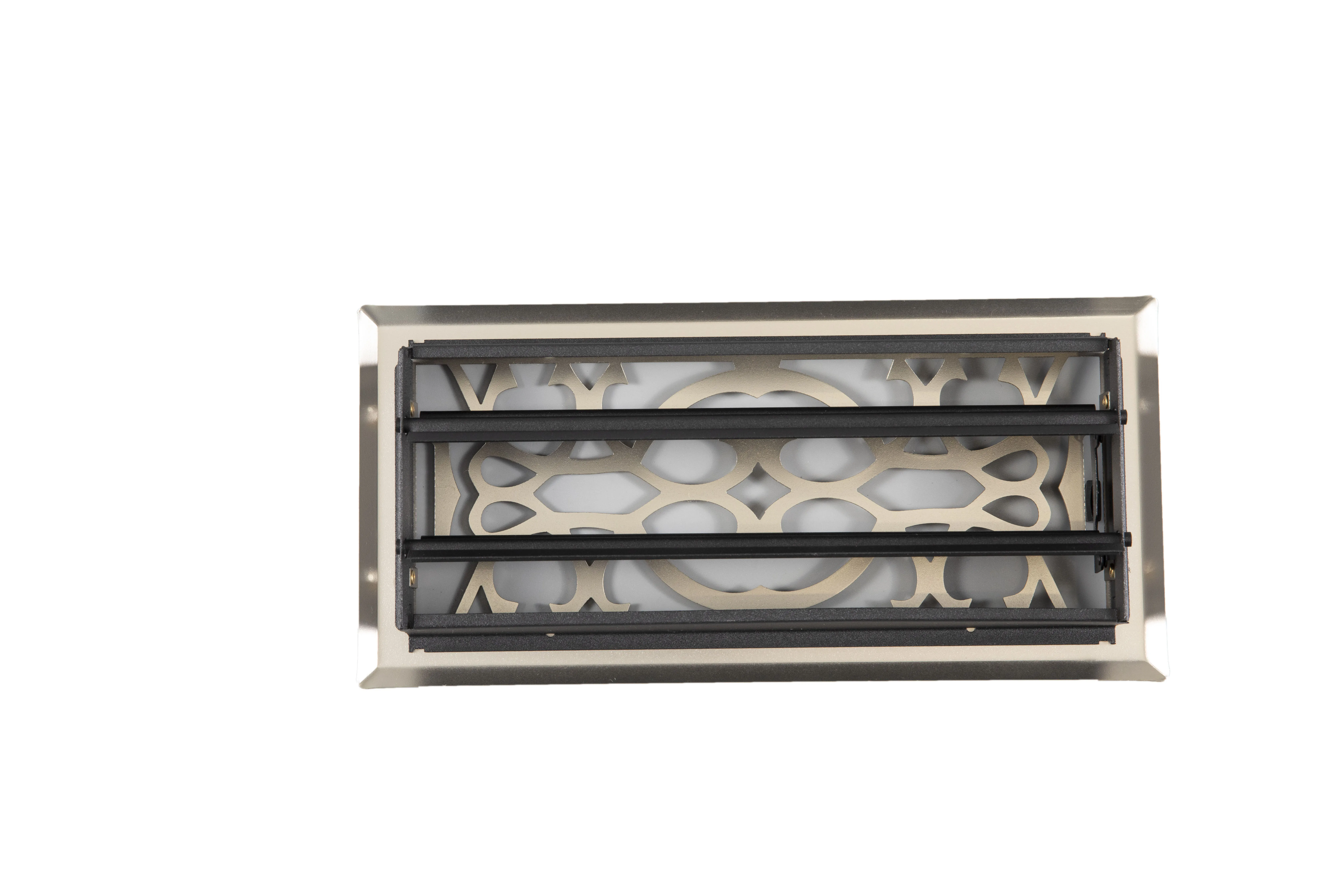 4X10 VF Victorian Design Iron Steel Floor Register Return and Supply Air Grille Vent Cover Decor for Home