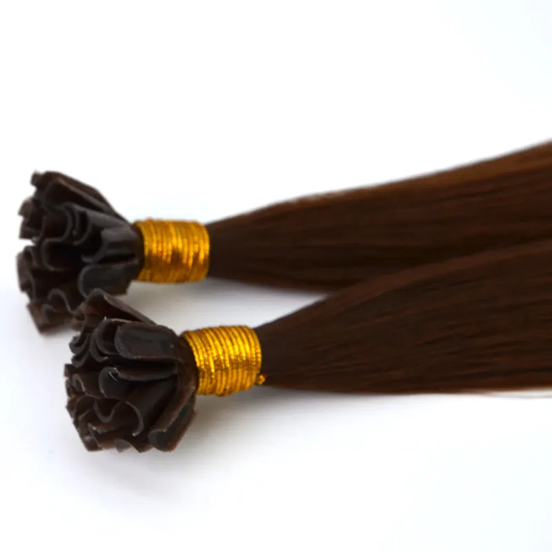 Hot selling wholesale best quality hair double drawn i tip v tip flat keratin tip hair extensions details