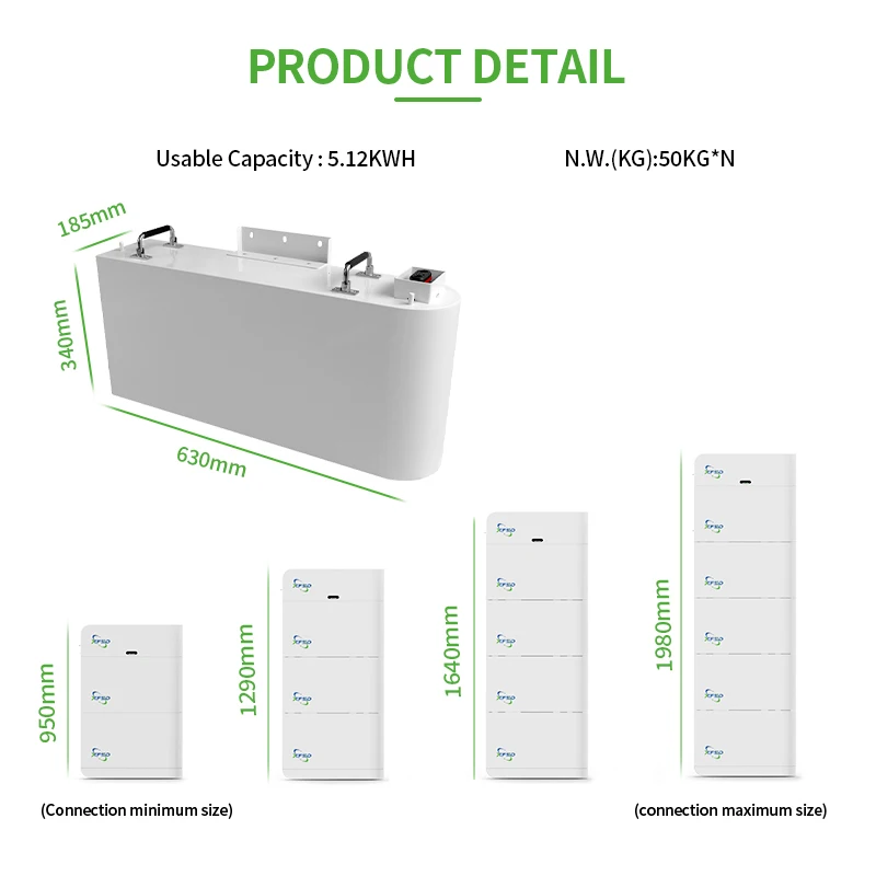 Stacked High Voltage Solar Lithium Lifepo4 Battery 10kwh 15kwh 20kwh 25kwh Pack Rack Mounted Battery Home Energy Storage 200ah details