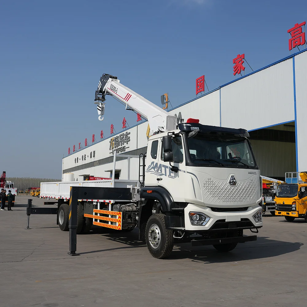Saudi Arabia Popular Model HOWO MATE Truck Crane 6x4 Weichai Engine 320Hp Sinotruk JQCM Factory Supplier New Product for Sale