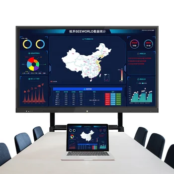 98 Inch Touch Screen Interactive Boards 4K LCD Display Smart Interactive Whiteboard for Meeting Conference Classroom Education