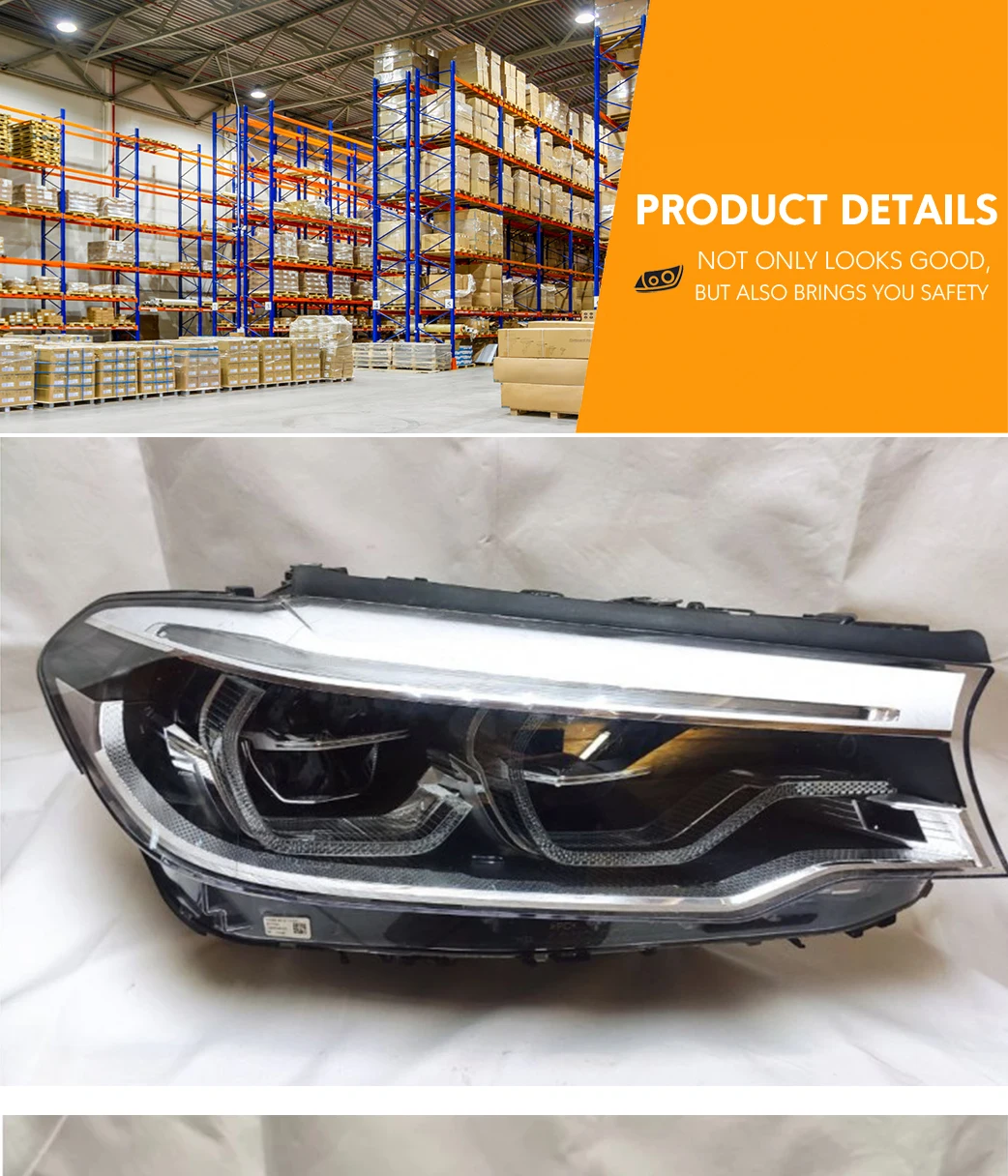 Full Led Adaptive Headlight For Bmw 5 Series 20172020 G38 G30 Auto