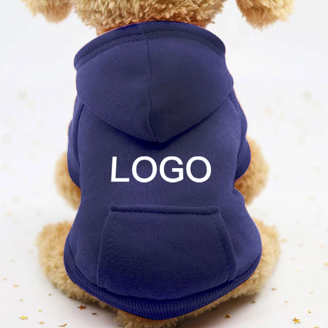 Wholesale Custom Multi Color Comfortable Fleece Dogs Cloth Pet Clothes Blank Dog Hoodie