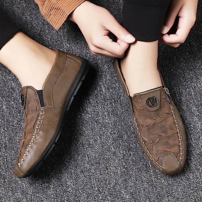 Casual Wear Mens Leather Loafer Shoes