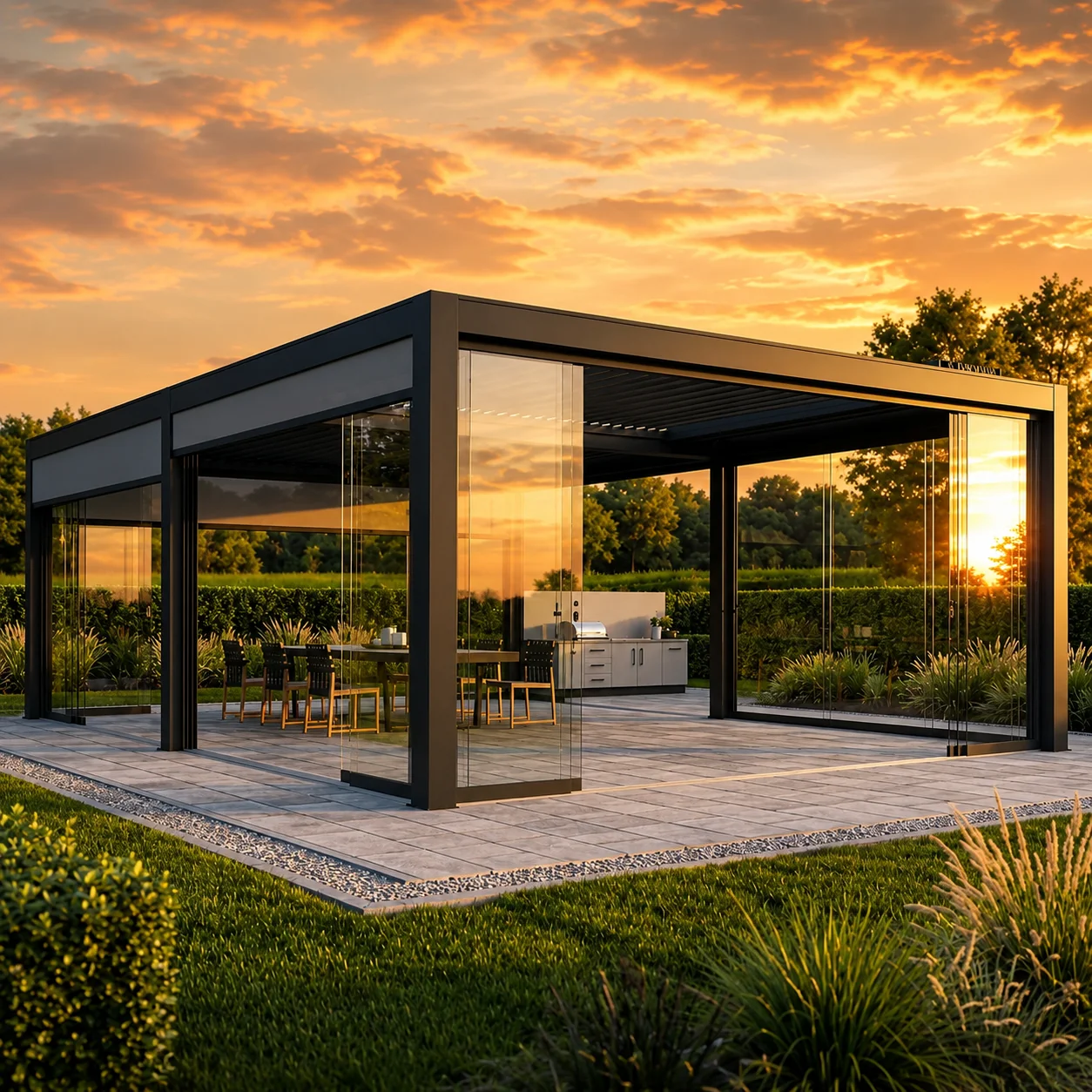 Modern Aluminum Pergola Design
