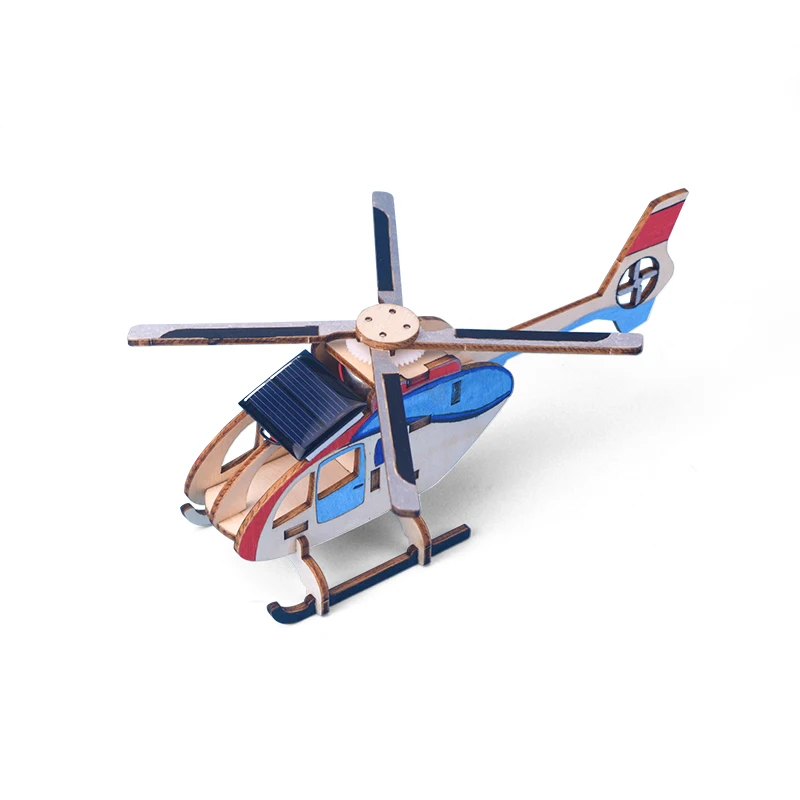 Customized Solar Powered Helicopter Handmade Stem Science Toy Stem Toy for Kids Educational Stem Kit
