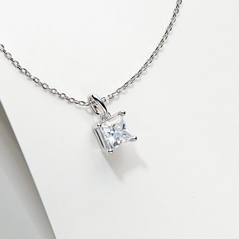 韓国発【TATIANA】[Silver925]Moissanite 1Carat Necklace Womens Necklace 1 Carat Moissanite Jewelry 925 Sterling