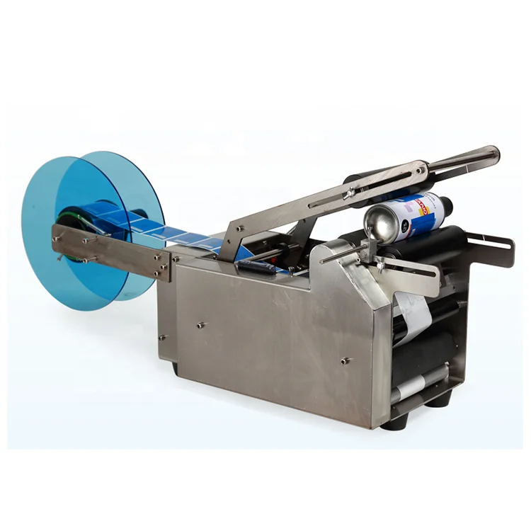 
 Простота в эксплуатации MT-50 полуавтоматическая машина для круглых бутылок Этикетировочная машина для вина/бутылка для воды  