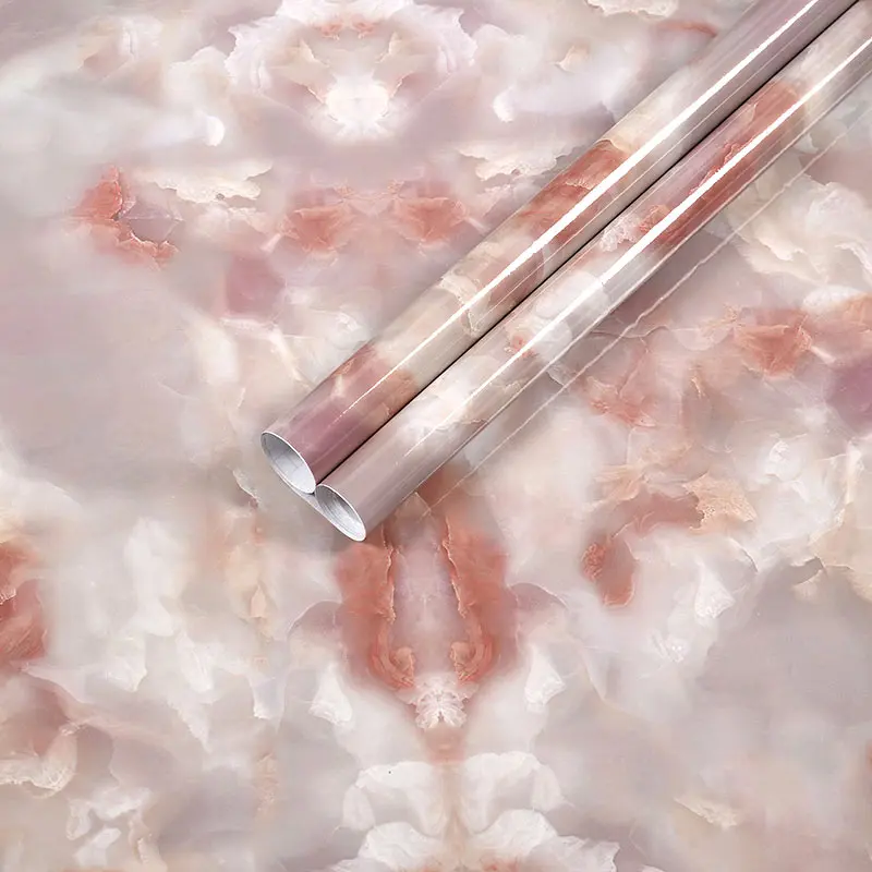 Водостойкая мраморная кухонная прозрачная самоклеящаяся маслостойкая наклейка, 10 м, Настенная Наклейка для обновления мебели в холодильнике