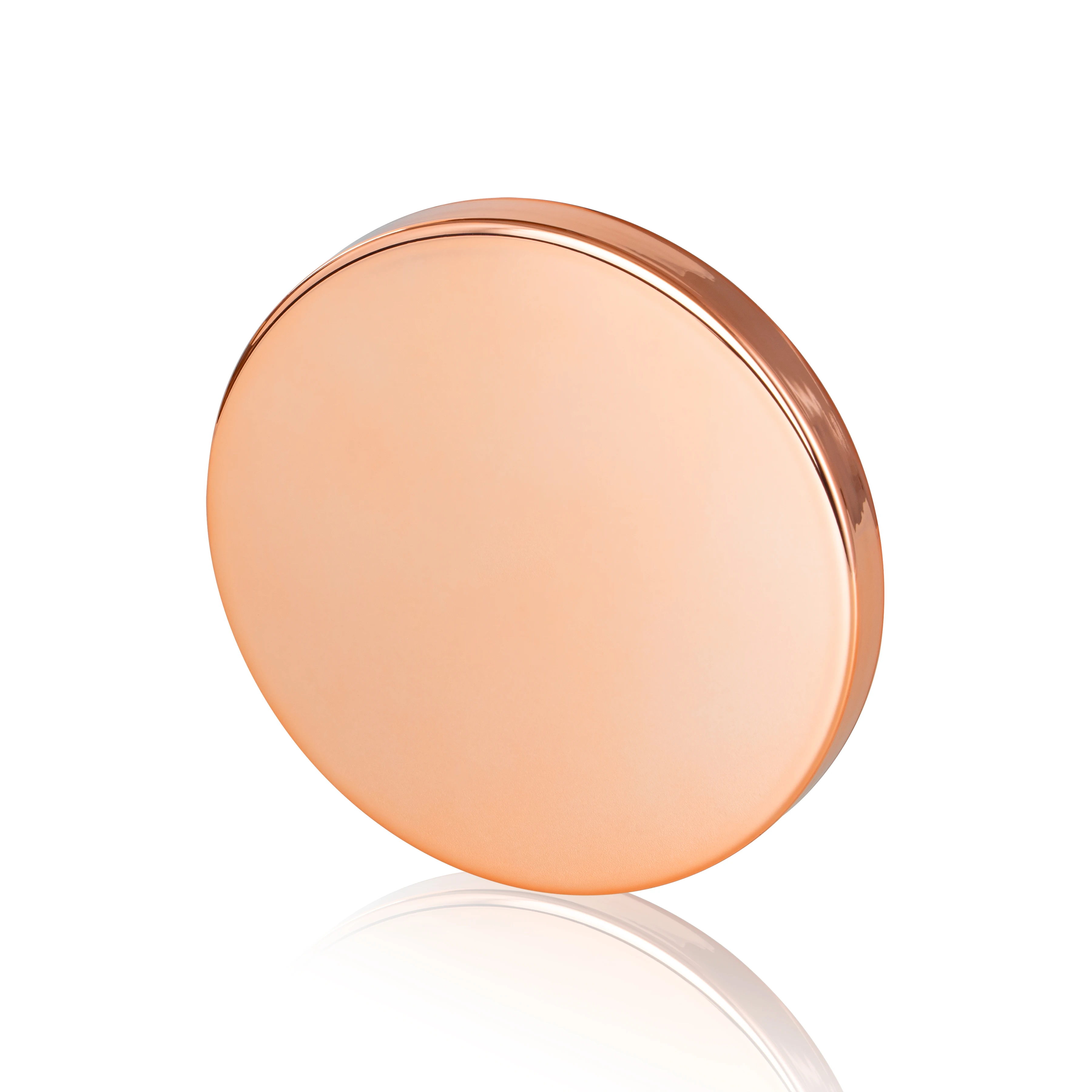 Shiny Rose Gold Metal Candle Lid Iron Custom Logo Candle Jar Lid