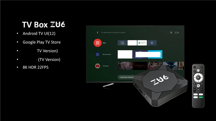 2025 ZU6 TV BOX - Smart Android 12.0 Media Player Set-Top Box