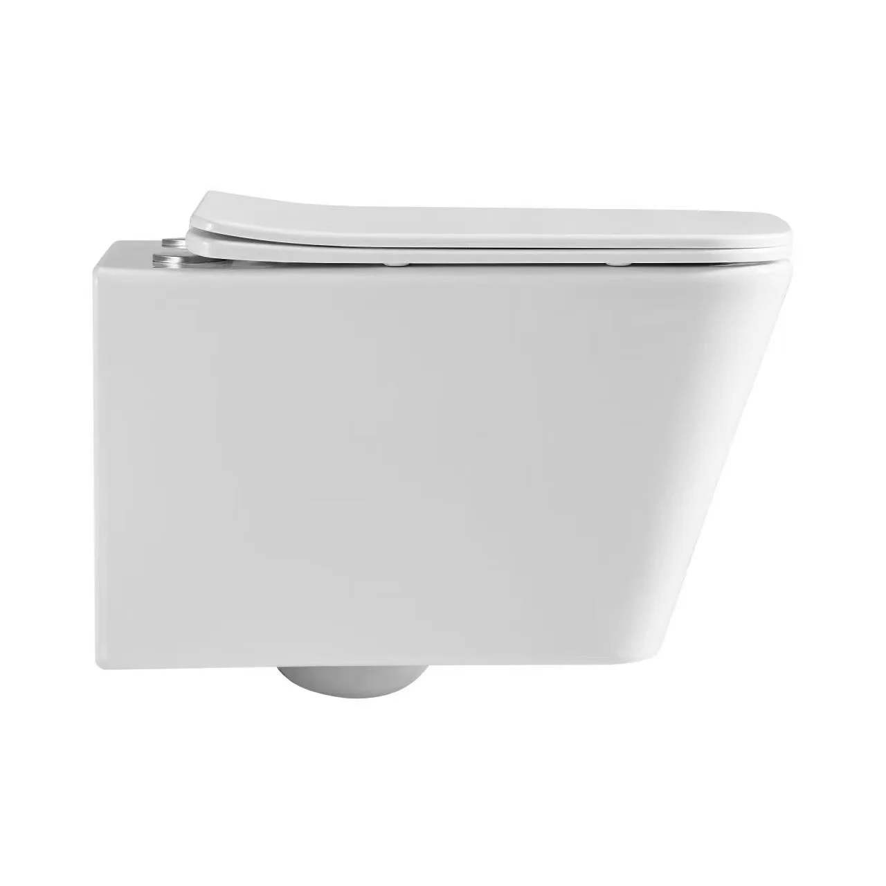 Square matt color high quality modern sanitary ware p trap rimless wall mounted wc ceramic wall hung toilet details