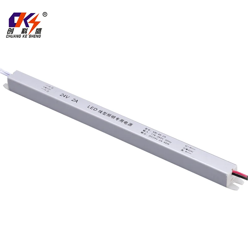 Factory Direct Sales  AC100-265V DC24V 2A 48W LED Driver Transformer Lighting Driver Switch Power Supply for Home Lighting